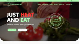 start a meal prep business website
